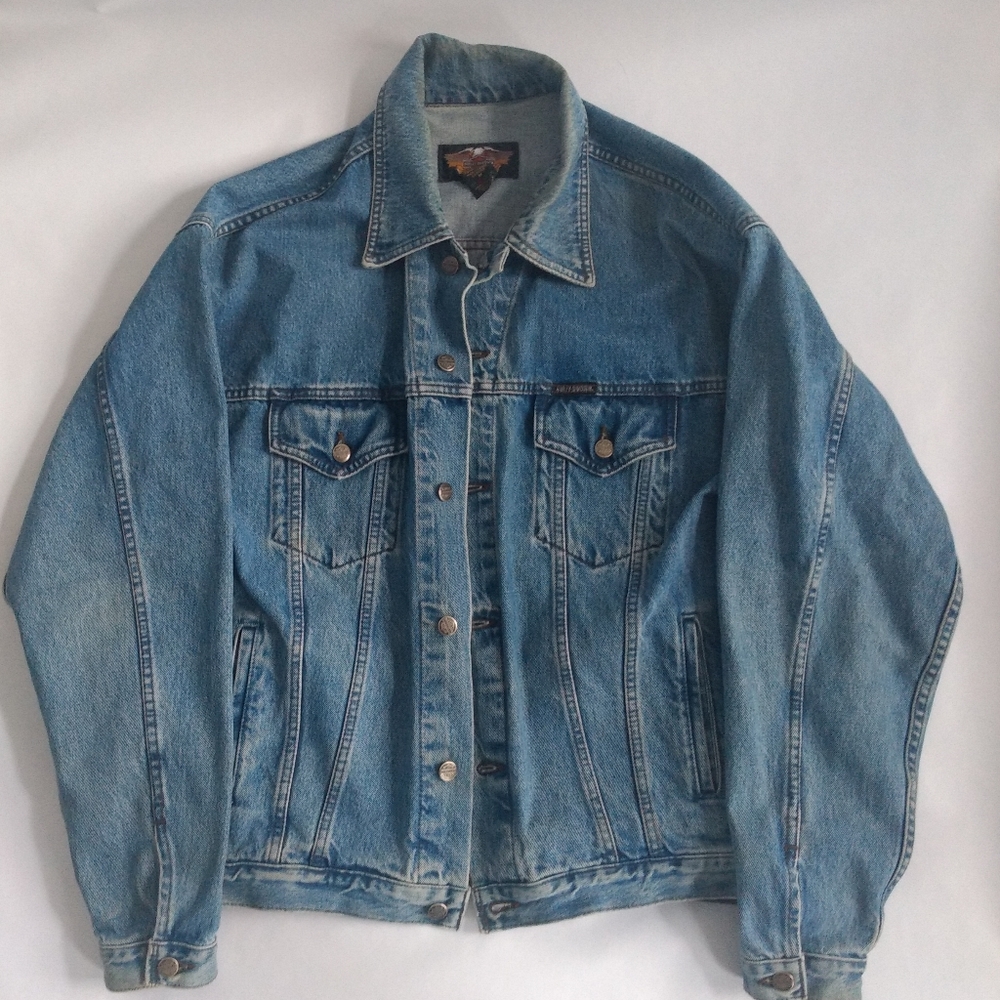 Vintage Harley Davidson Denim Jacket